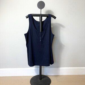Banana Republic Factory  Navy Sequence Tank Top